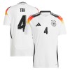 Maglia ufficiale Germania Tah 4 Casa Euro 2024 per Uomo